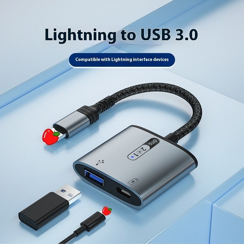 USB Flash Drive + Cablu adaptor pentru încărcare Mouse & Tastatură - PawTeh