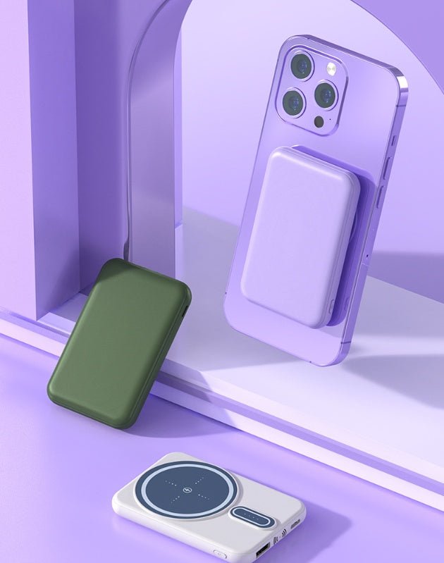 Magnetic Suction Charging Bank Wireless Charging Bank Mobile Power Supply - PawTeh