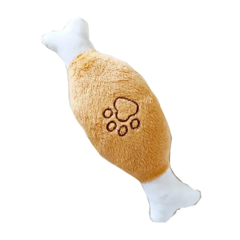 Pet Toys Plush Squeaky Toy Bite - Resistant Clean Dog Chew Puppy Training Toy Soft Banana Bone Vegetable Fruit Pet Supplies DC05 - PawTeh