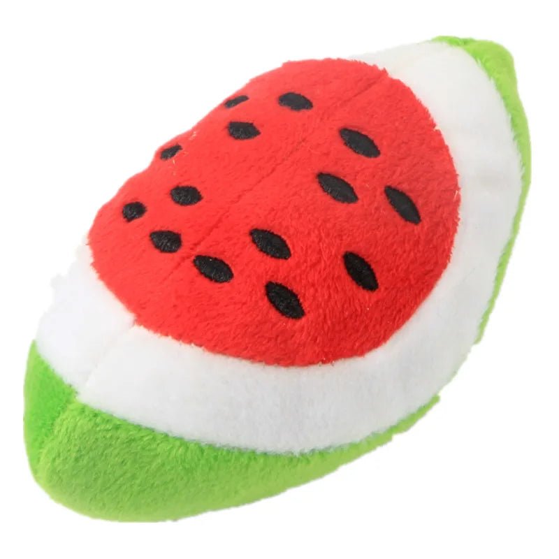 Pet Toys Plush Squeaky Toy Bite - Resistant Clean Dog Chew Puppy Training Toy Soft Banana Bone Vegetable Fruit Pet Supplies DC05 - PawTeh
