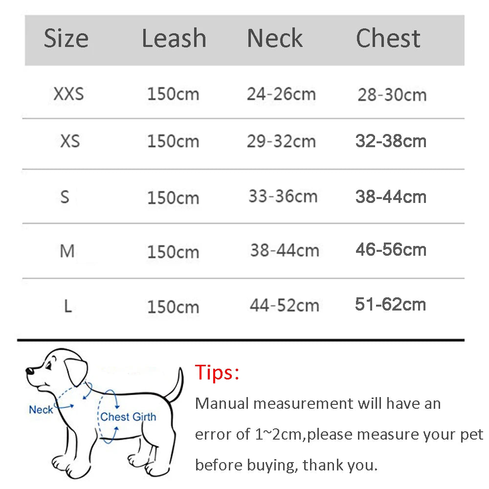 Dog Harness Leash Set for Small Dogs Adjustable Puppy Cat Harness Vest French Bulldog Chihuahua Pug Outdoor Walking Lead Leash - PawTeh