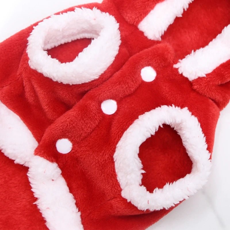 1pc Cat Christmas Clothes Winter Warm Pet Clothes for Small Medium Dogs Elk Santa Claus Dog Cats Coat Christmas Dogs Costume - PawTeh