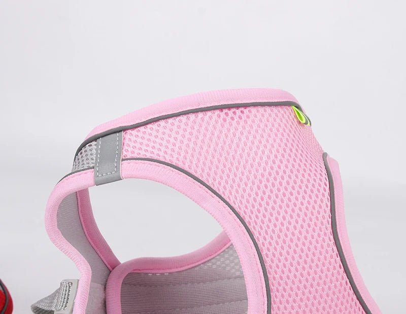 Dog Harness Leash Set for Small Dogs Adjustable Puppy Cat Harness Vest French Bulldog Chihuahua Pug Outdoor Walking Lead Leash - PawTeh