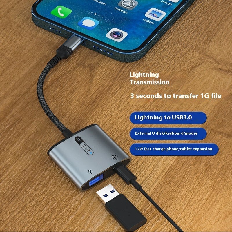 USB Flash Drive + Cablu adaptor pentru încărcare Mouse & Tastatură - PawTeh