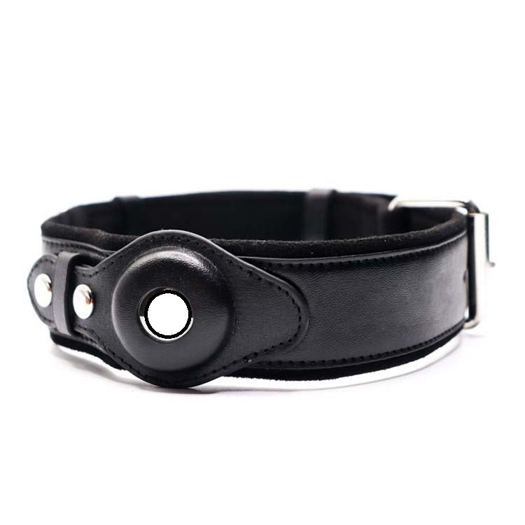 Location Tracker First Layer Leather Dog Pet Collar - PawTeh