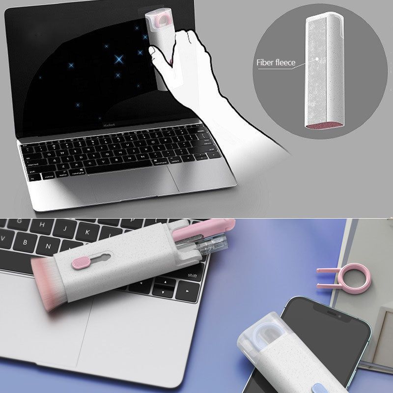 Multifunctional Bluetooth - compatible Headset Cleaning Pen Set Keyboard Cleaner Cleaning Tools Cleaner Keycap Puller Kit - PawTeh